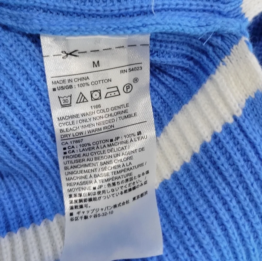 Banana Republic Striped Hoodie Sweater Size M - Picture 7 of 8